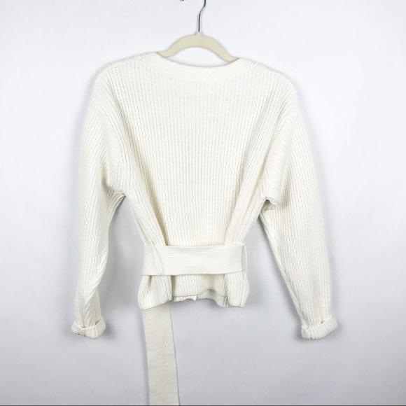 & Other Stories Belted Cropped Cardigan Sweater - Picture 6 of 8